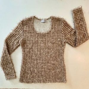 Mettalic thread sweater